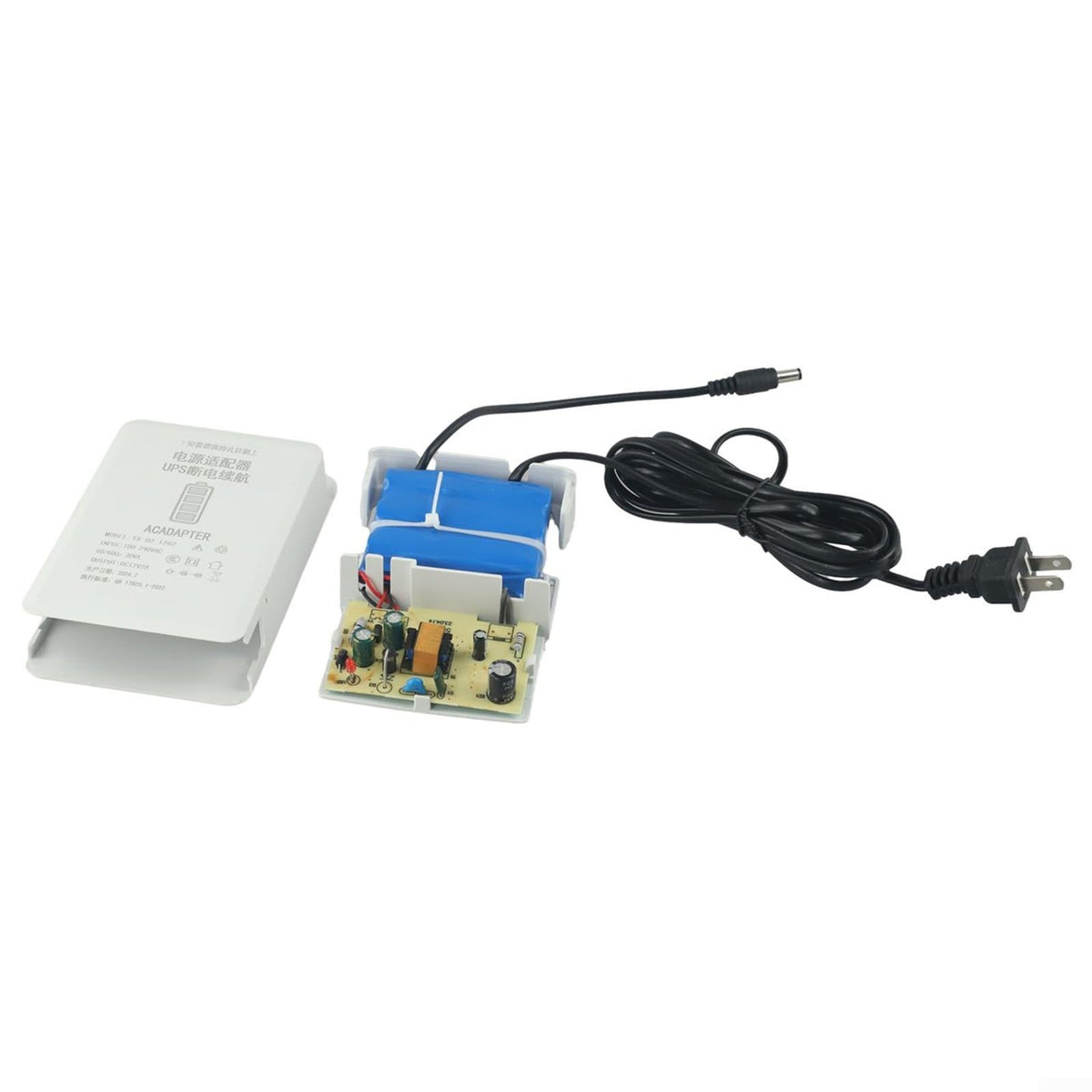 DC 12V-2A Mini UPS Battery Backup Interface with 6000mAh Capacity for WiFi, Router, Modem, and Security Cameras - Uninterruptible Power Supply Adapter for Outdoor Use
