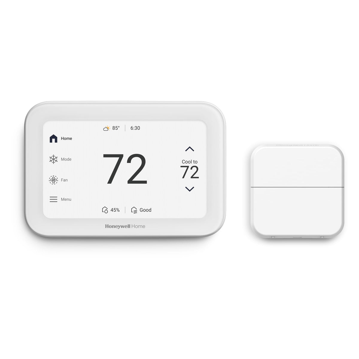 Honeywell Home X8S Smart Thermostat with Room Sensor, Video Doorbell Compatibility, IAQ Control, and Customizable Touchscreen Display, White