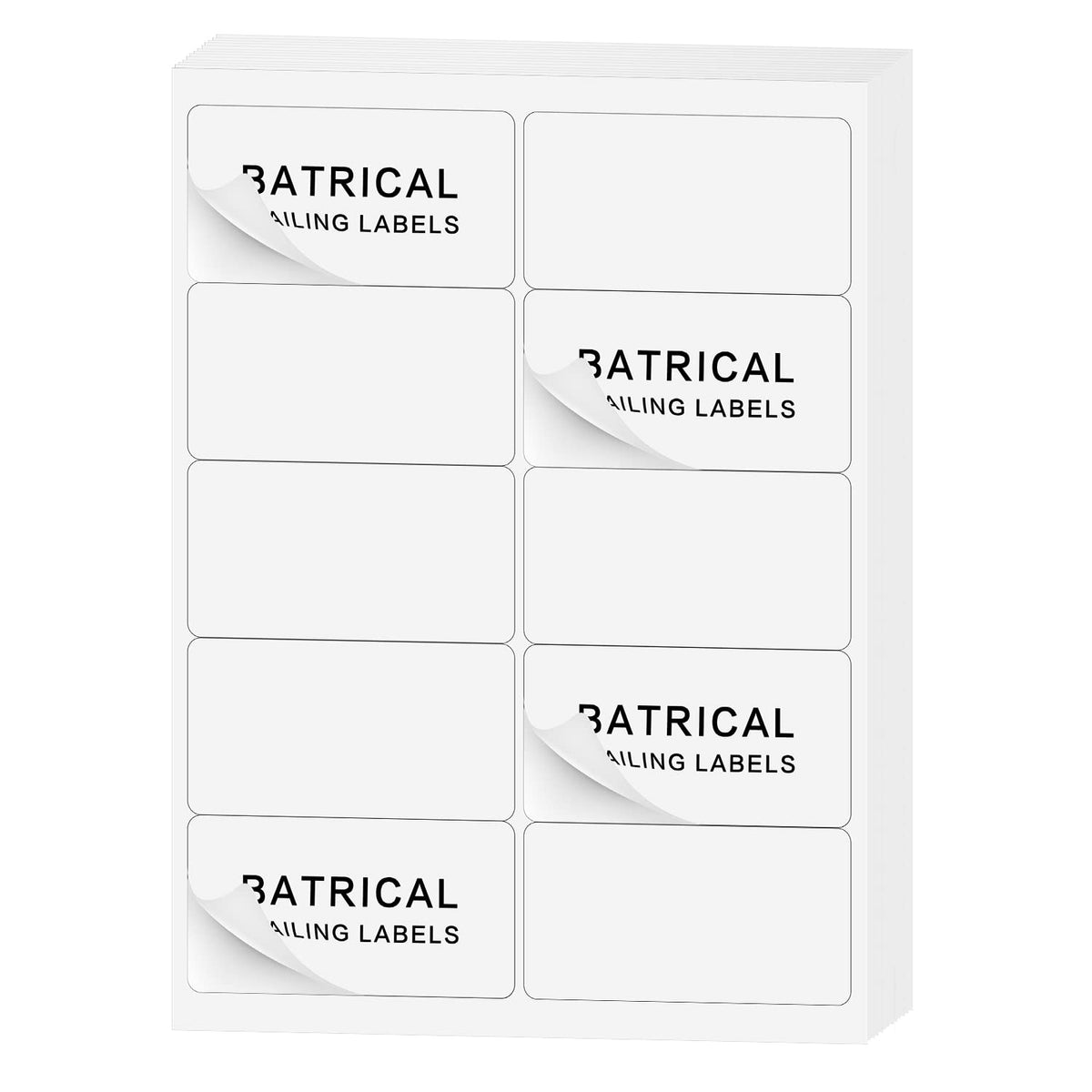 2"×4" Shipping Labels 1000 Labels Sticker Paper for Laser/Ink Jet Printer mailing Labels 8.5"×11" White 10 per Sheet