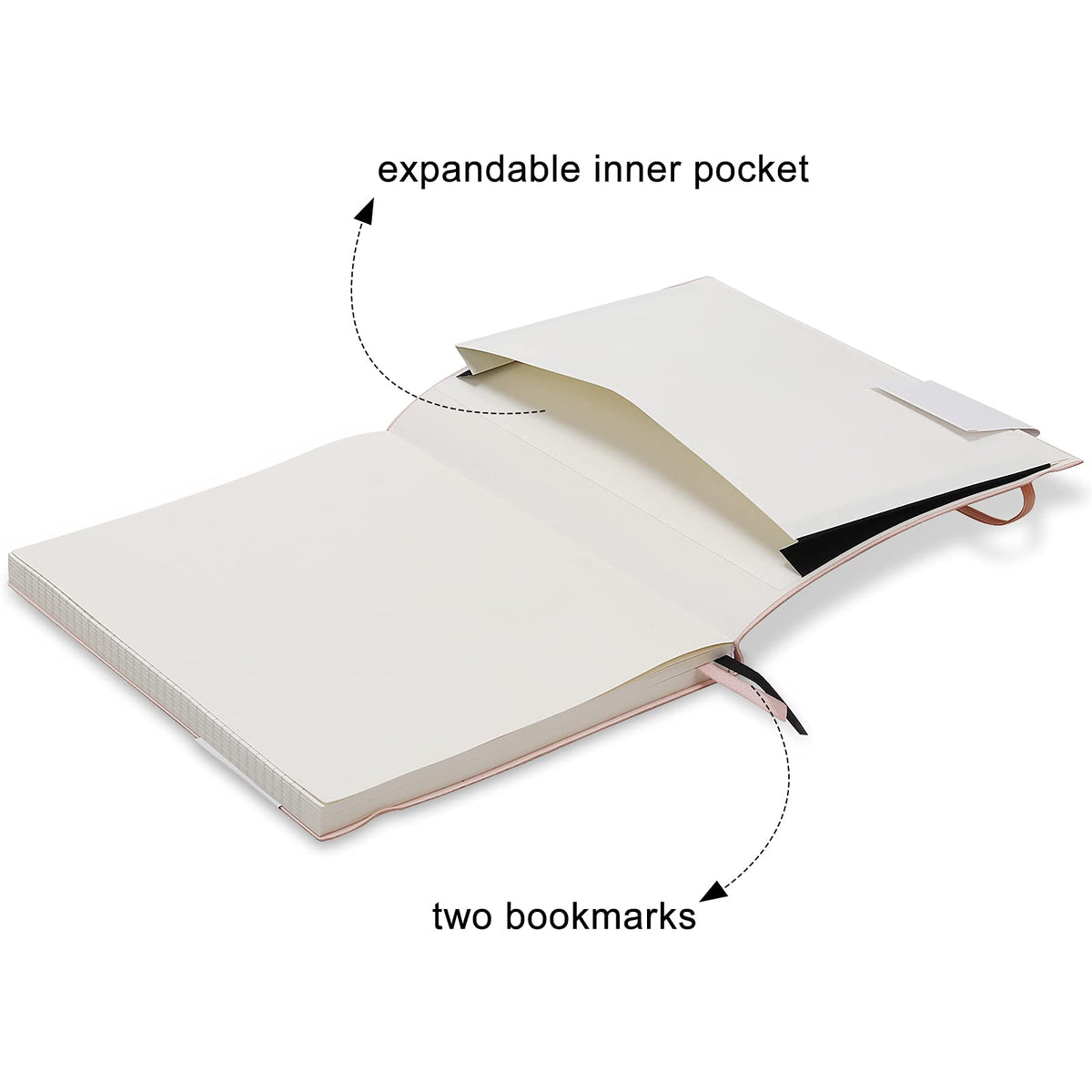 Wiisdatek B5 College Ruled Notebooks - 2 Pack B5 Large Journal Notebooks with 376 Numbered Pages,100gsm Thick Lined Paper,Soft PU Leather Cover,7.6 X 10 inch(GREEN)