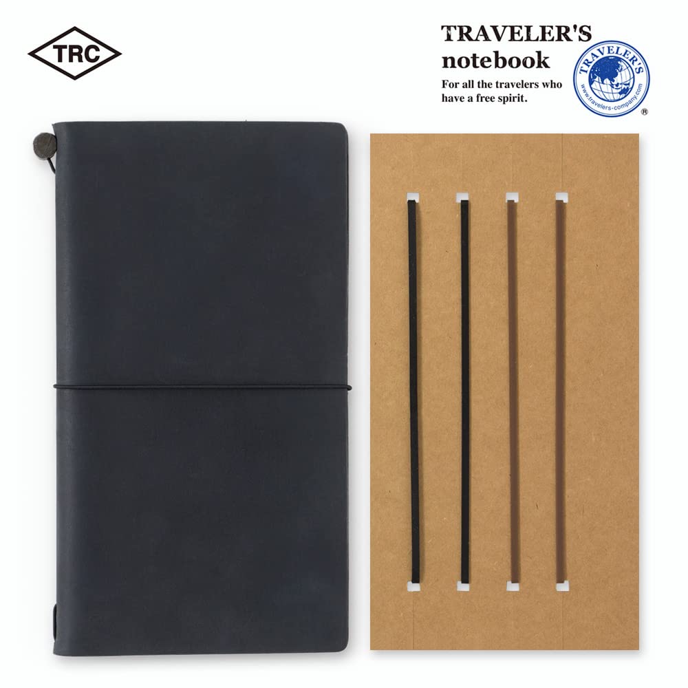 DESIGNPHIL 14333006 Traveler's Notebook, Refill, Interlocking Band, 2 Pack, Regular Size