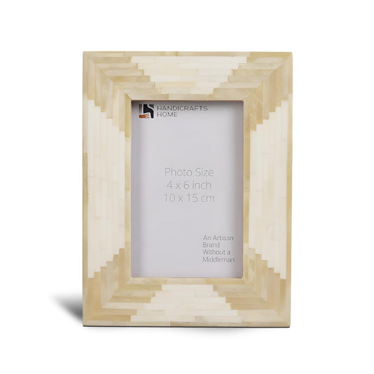 Handicrafts Home Brown Picture Frame for Vintage Decor, Handmade Photo Frame 4x6 for Home Decor, Wall & Tabletop Display, Farmhouse & Boho Decor, Gallery Wall Frame, Office minimal Decor - Apache Harvest