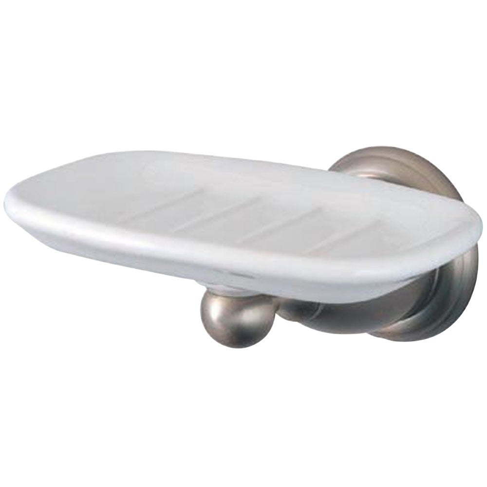 Kingston Brass BA1755SN Heritage Soap Dish, 5-1/2-Inch, Brushed Nickel