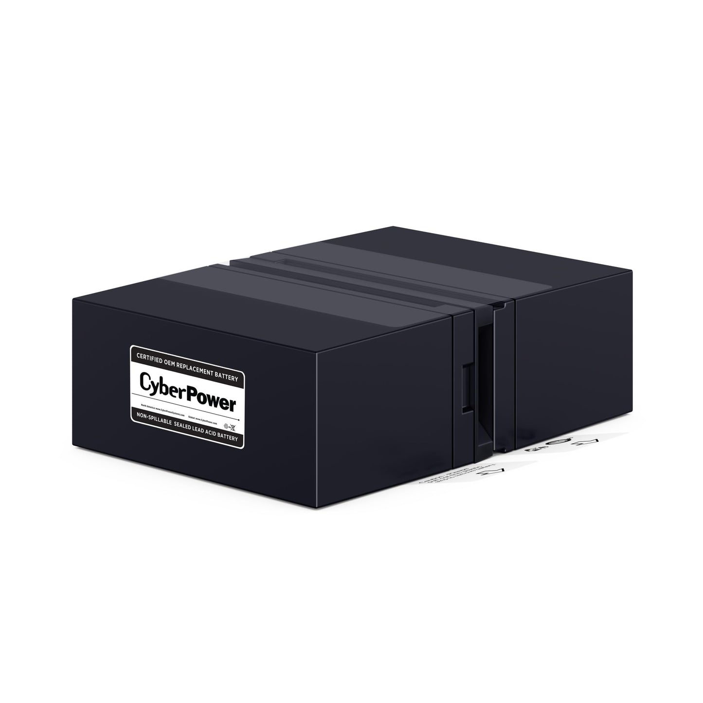 CyberPower RB1280X2B UPS Replacement Battery Cartridge, Maintenance-Free, User Installable, 12V/8Ah
