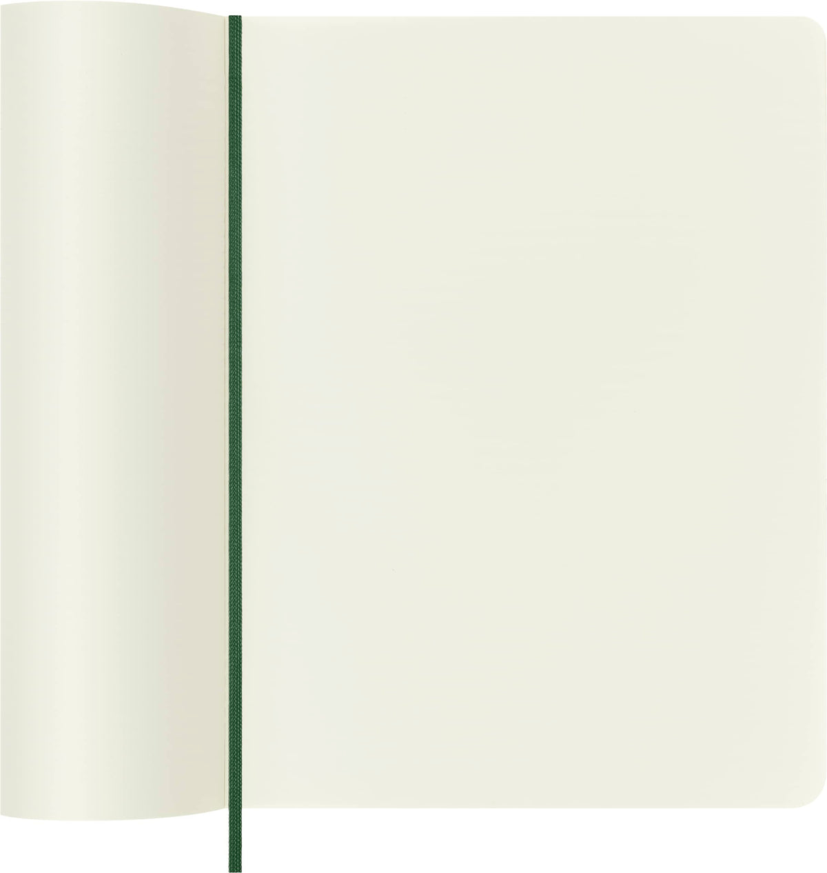 Moleskine Classic Notebook, Soft Cover, XL (7.5" x 9.5") Plain/Blank, Myrtle Green, 192 Pages