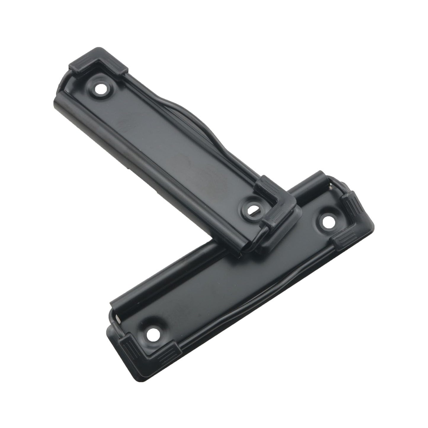 WELWIK 6PCS 2.8 Inch Long Black Polished Metal Clips with Rivets Mountable Clipboard Clamp Hardware Information/Documents/Menu Folder for Displaying Artwork