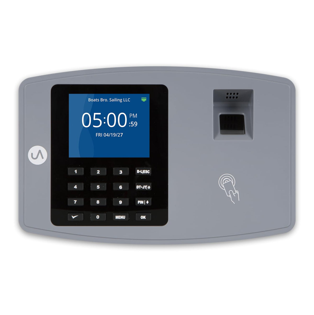 uAttend BN6000 Biometric Time Clock System for Small Business with Cloud-Based Employee Timecards