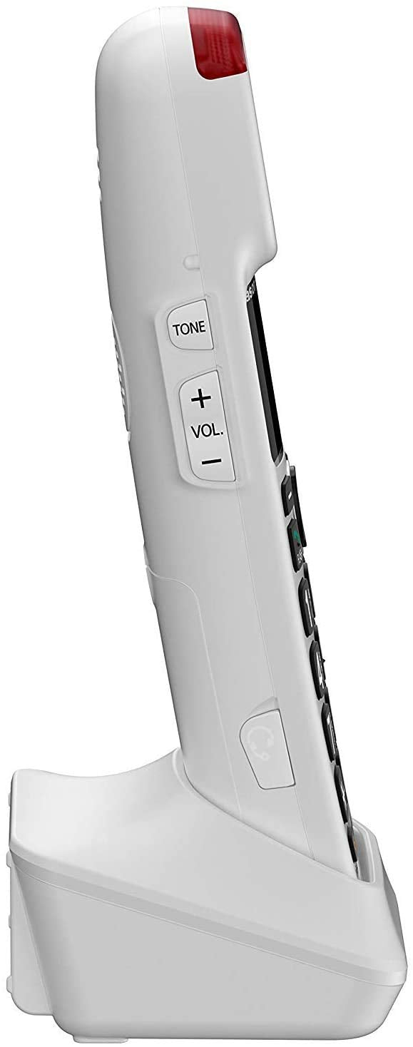 Panasonic KX-TGM420W + (2) KX-TGMA44W Amplified Cordless Phone with Digital Answering Machine Expandable Upto 6 Handsets and Voice Volume Booster 40 dB