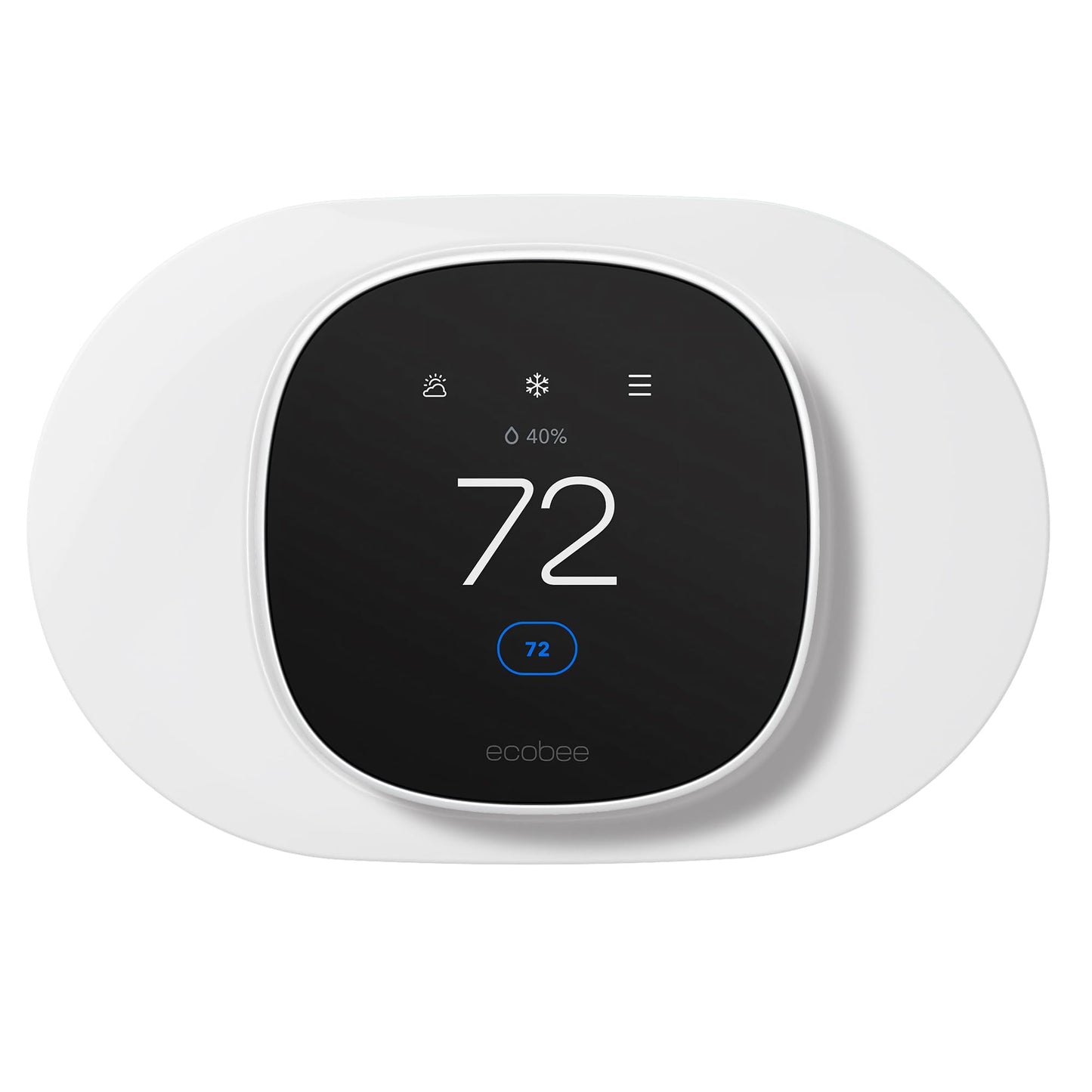 Tim Kit for ecobee Smart Thermostat Essential 2025, Wall Plate Cover Accessory for ecobee Thermostat, Easy to Install Cover Imperfections for Your Wall