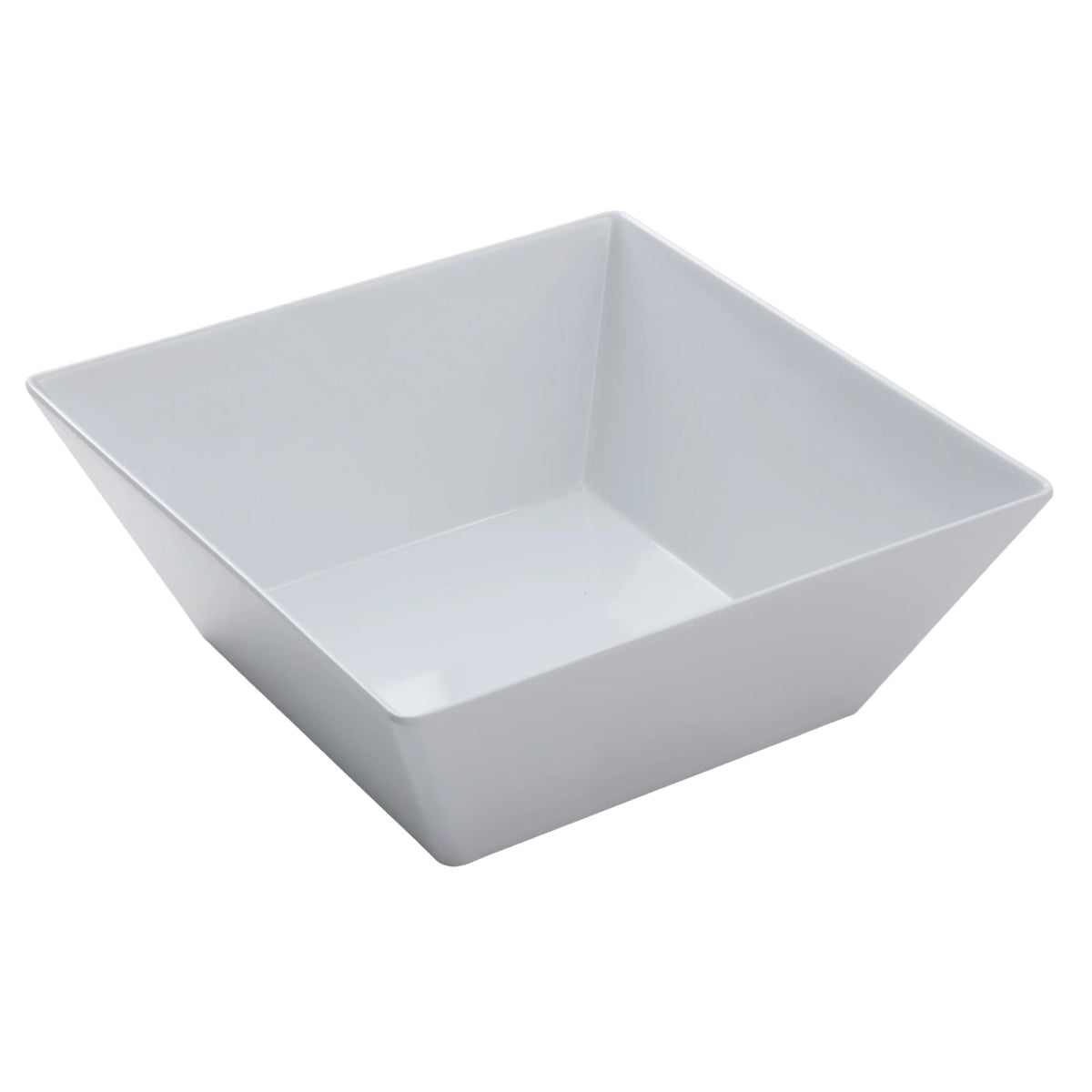 American Metalcraft MELSQ117 Endurance Melamine 12" Square Bowl, 208-Ounce, White