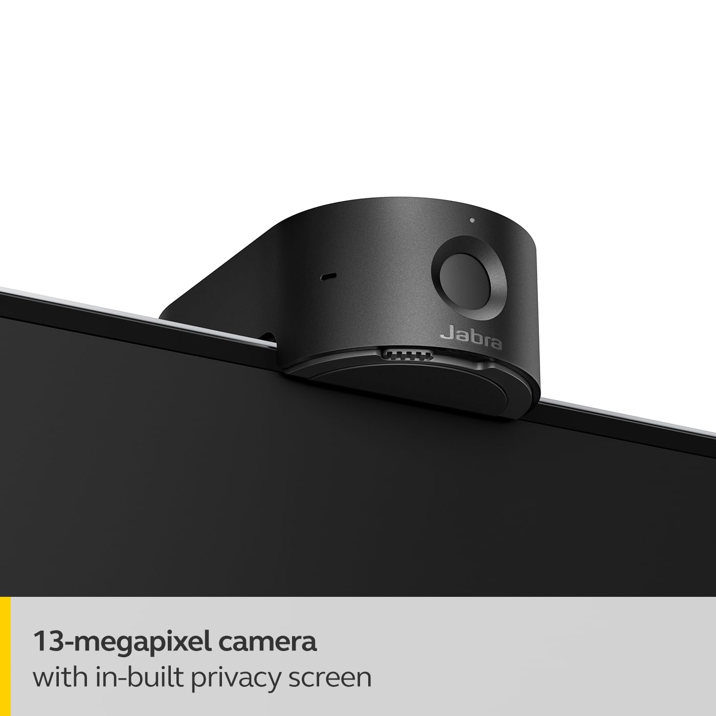 Jabra PanaCast 20 Conferencing Camera - Flexible Plug & Play Personal Video Solution Computer Webcam with AI-Powered 4K Ultra-HD, Intelligent Zoom, and Lighting Optimization - Black