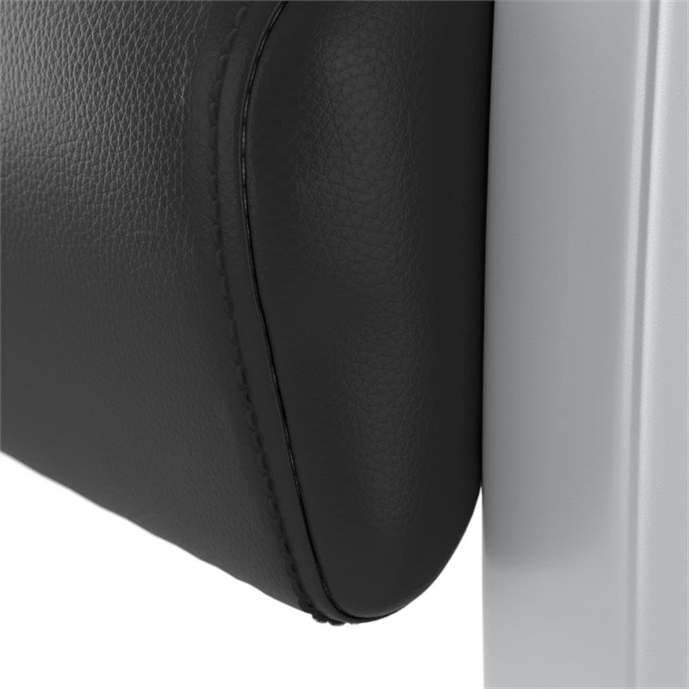Bush Business Furniture Arrive Bariatric Waiting Room Guest Chair with Arms in Black Vinyl, Reception Area Seating for Office and Lobby