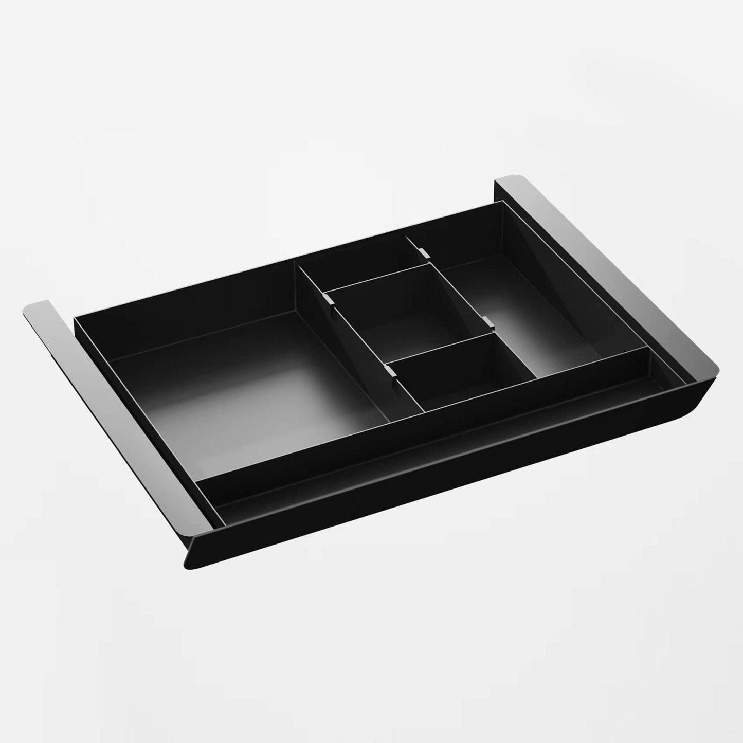 Gaxomo Under Desk Mounted Sliding Pull-out Drawer with Pencil Tray and Slide Storage Tray, 17'' long & 13.5'' deep Large Storage Organizer for Sit Stand Workstation