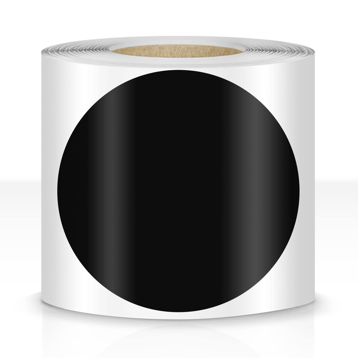 EVQ 200 PCS Dot Shaped Floor Marking Tape 3.5" Inch Vinyl Floor Dot Decal Removable Classroom Line Marker Social Distancing Dot Sticker Black