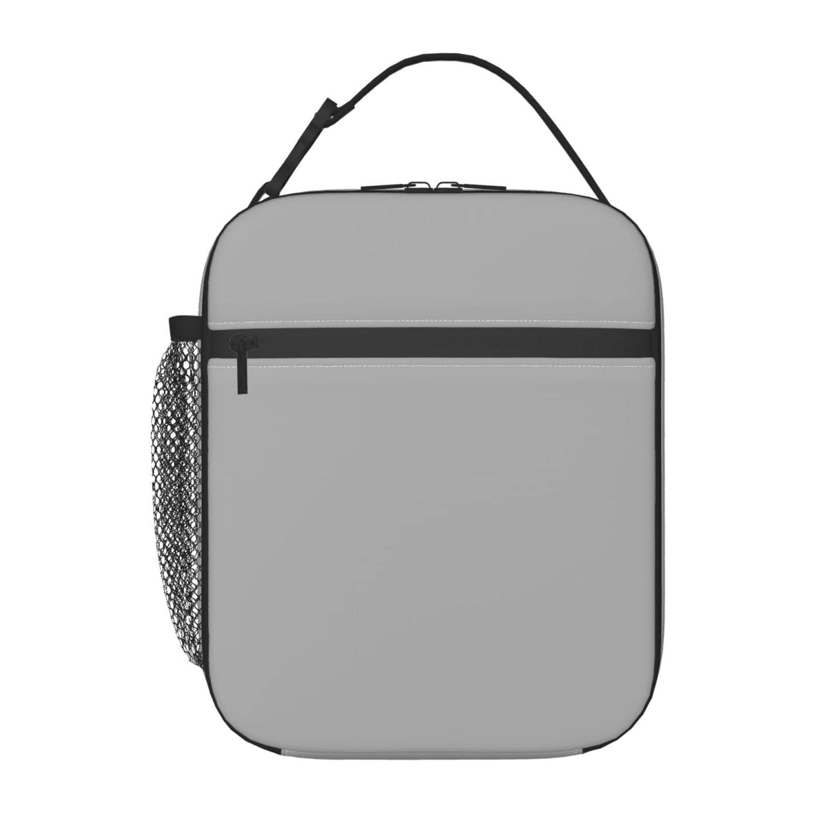 Lhdlnn Gray Lunch Bag Women Men Insulated Grey Lunch Box Reusable Large Cooler Tote Adults with Bottle Holder for Work Office Picnic