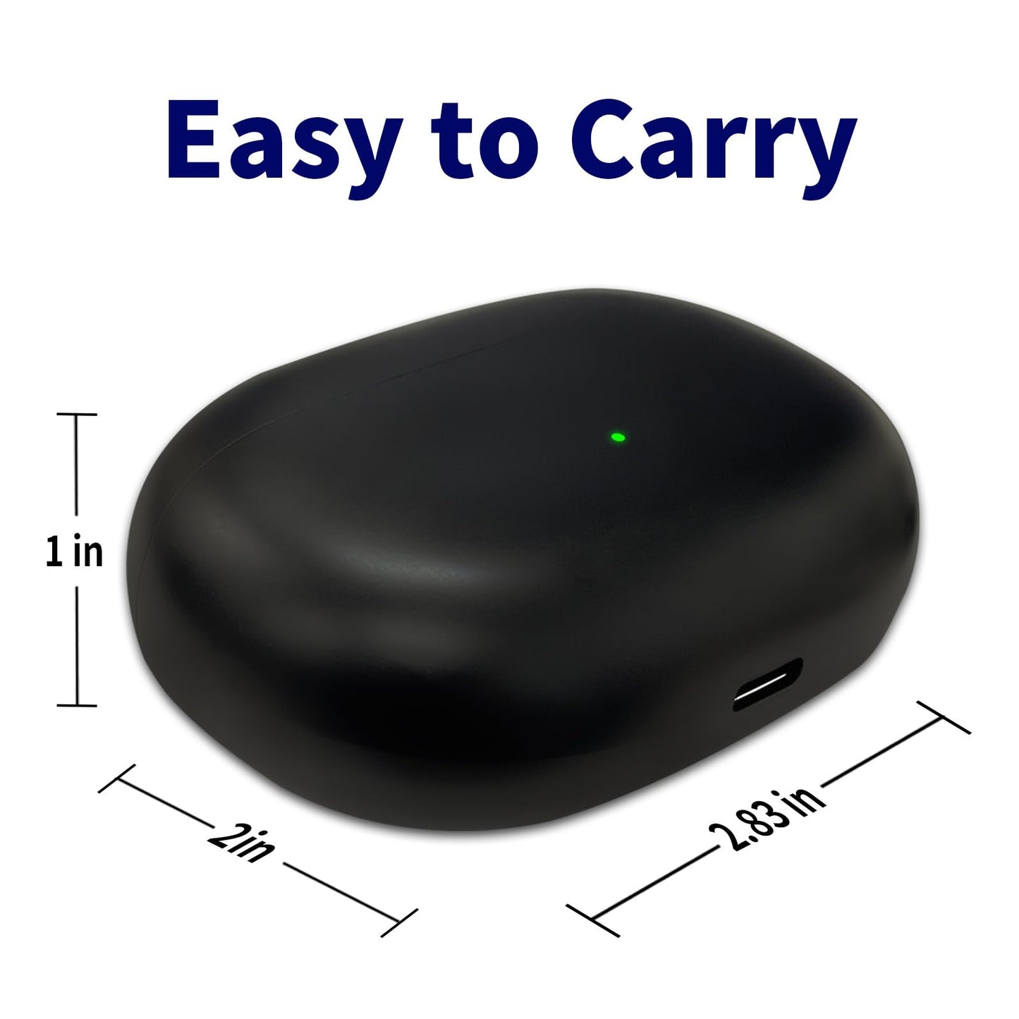Alimingyan Charging Case Replacement Compatible for Beats Solo Buds, USB-C Charging Port case 660mAh Built-in Battery with Lanyard Hole(Not Include Earphone)