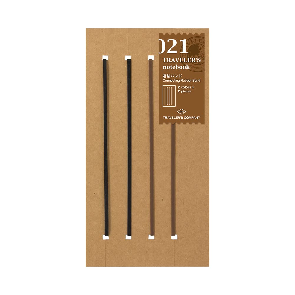 DESIGNPHIL 14333006 Traveler's Notebook, Refill, Interlocking Band, 2 Pack, Regular Size