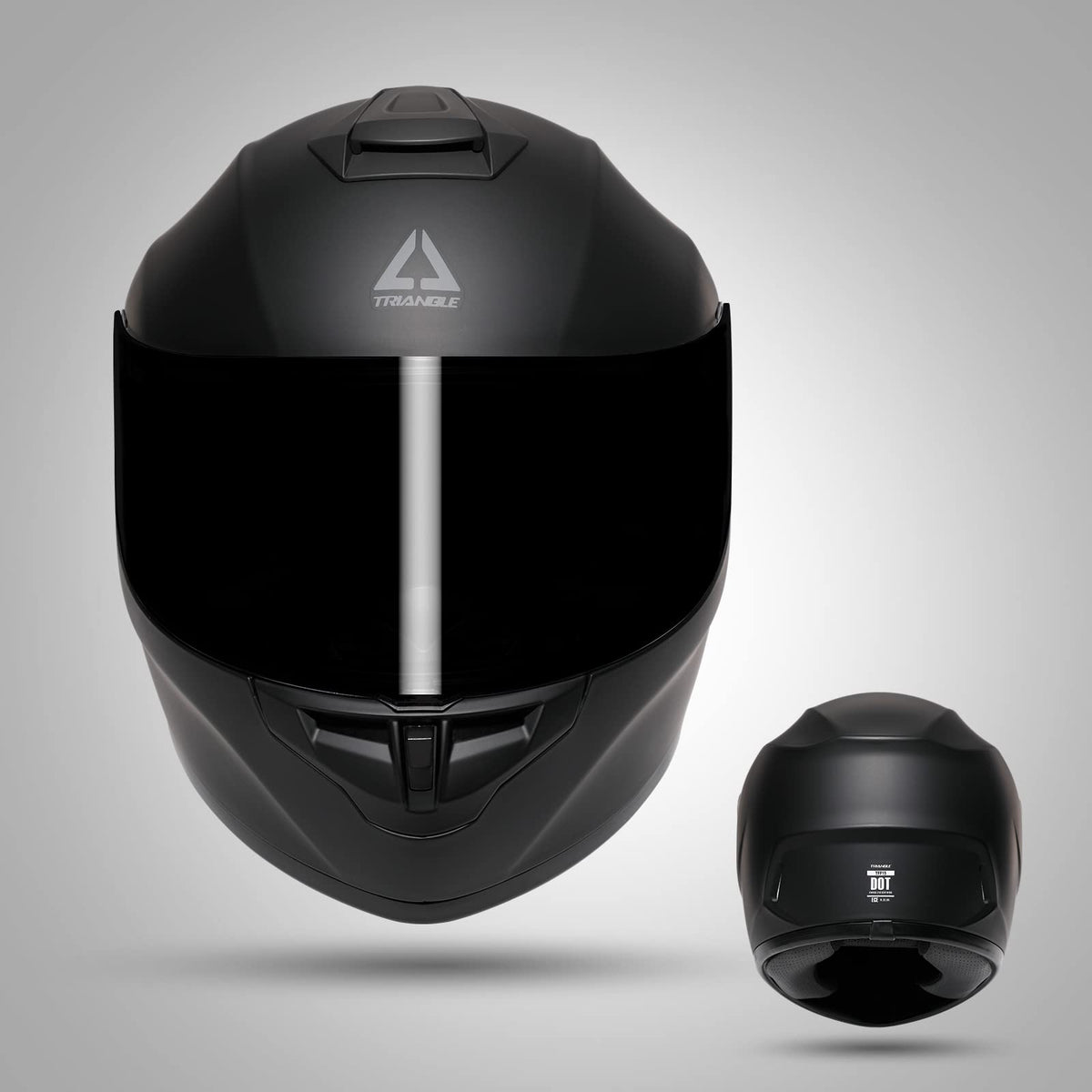 TRIANGLE Motorcycle Helmets Full Face Motorcycle Helmet for Men & Women with Tinted and Clear Visor Meet Dot Approved