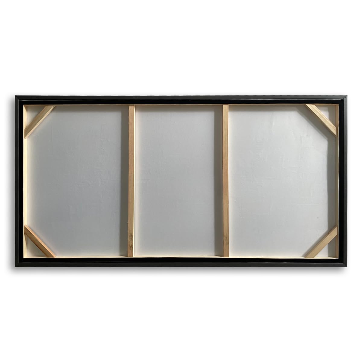 Large Framed Cream White and Gold Abstract Floral Paintings Modern Canvas Wall Art Flower Print Artworks for Home Office Decor