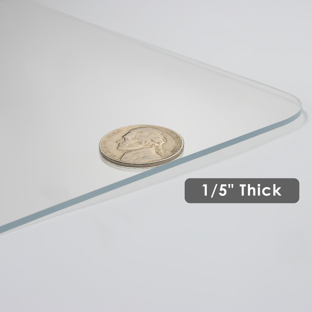 Kuyal 1/5" Thick Office Chair Mat, 40" x48" Heavy Duty Hard Computer Chair Mat, Under Desk Protector Carpeted Floors Mats, Easy Chair Movement, Can be Used on Carpet or Hard Floor, Ship Flat