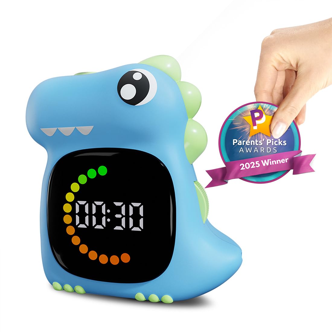 Visual Timer for Kids Light Blue Dinasuor Kids Timer Visual Led Rechargeable Toddler Timer Visual Countdown for Classroom Home Studing Playing