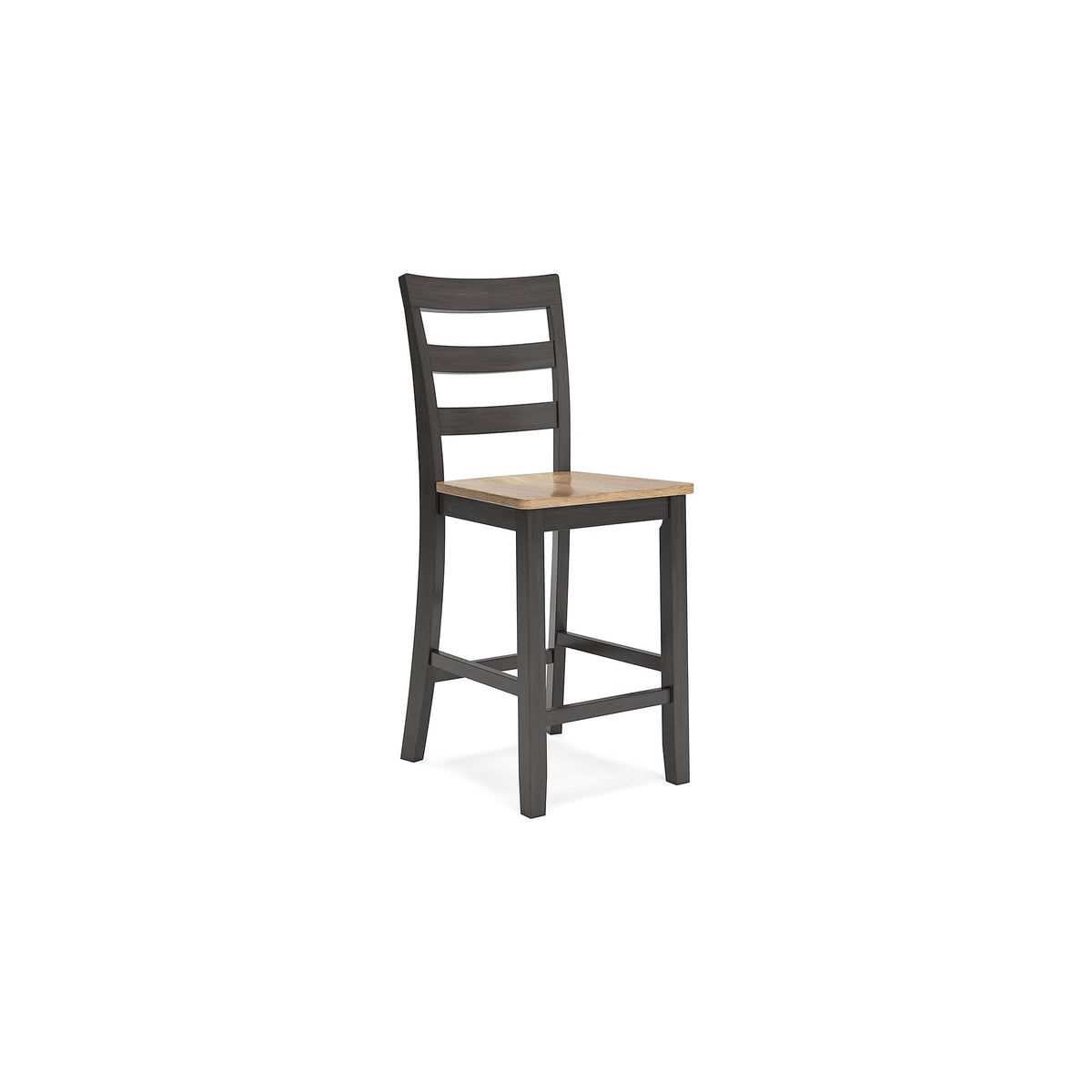 Signature Design by Ashley Gesthaven Counter Height Barstool, Set of 2, Adjustable Levelers, Solid Wood Frame, Natural/Brown