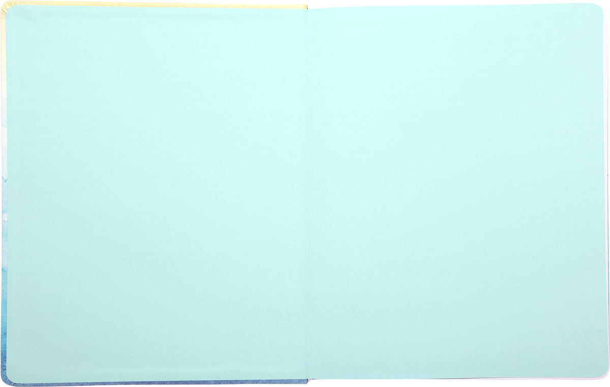WORLD TRAVELER Large Lined Journal Notebook - Lay-Flat Hardcover Notebook with 2 Ribbon Bookmarks Hardbound Writing Journal 256 Ruled White & Ivory Pages 8x10 Inches, Abstract Ombre