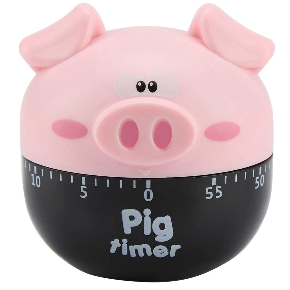 Cute Cartoon Pig Kitchen Timer,Mechanical Timers Counters,for Cooking Timing Tool Alarm Clock,Portable Alarm Clock Kitchen Cooking Tool()