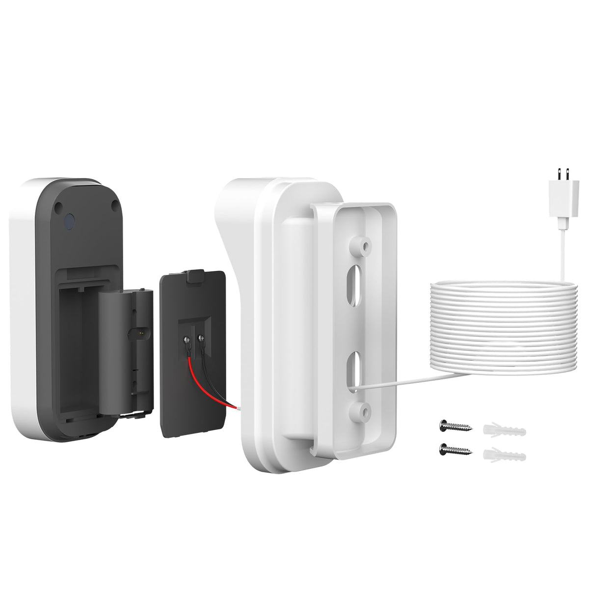 20FT/6M Power Adapter Kit for myQ Smart Garage Video Keypad,Weatherproof Charging Cable and Adjustable Swivel Mount,Continuous Charging Your myQ Video Keypad