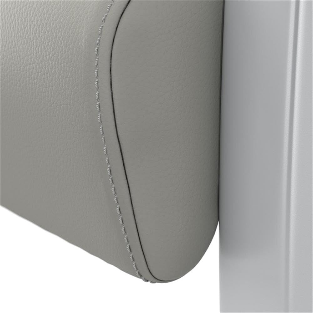 Bush Business Furniture Arrive Waiting Room Guest Chair with Arms in Light Gray Vinyl, Reception Area Seating for Office and Lobby