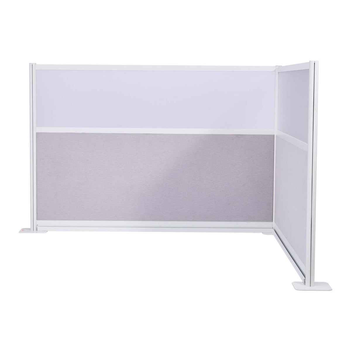 VEVOR Office Divider Privacy Partitions, 2-Pack, 72" x 48" Room Divider Walls, PET Workstation Cubicle Partition with Frosted Acrylic Windows, Freestanding Privacy Panels for Office Library School
