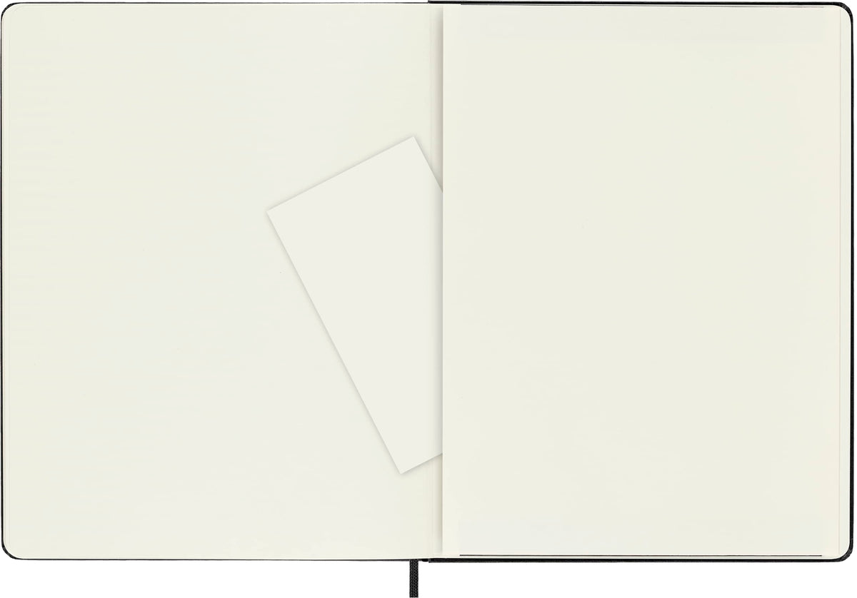 Moleskine Classic Notebook, Extra Large, Plain, Black, Hard Cover (7.5 x 10)