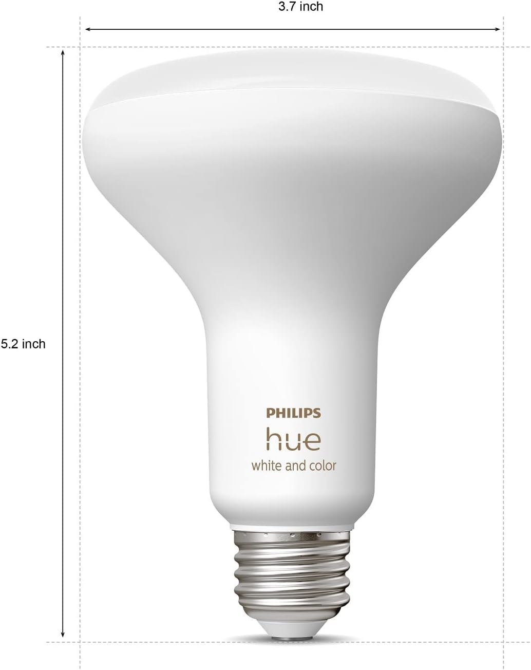 Philips Hue BR30 LED Smart Light Bulbs 2-Pack, Flicker-Free 85W Light Bulbs, Bluetooth Compatible, Compatible with Alexa, Google Assistant, and Apple HomeKit, E26 Base