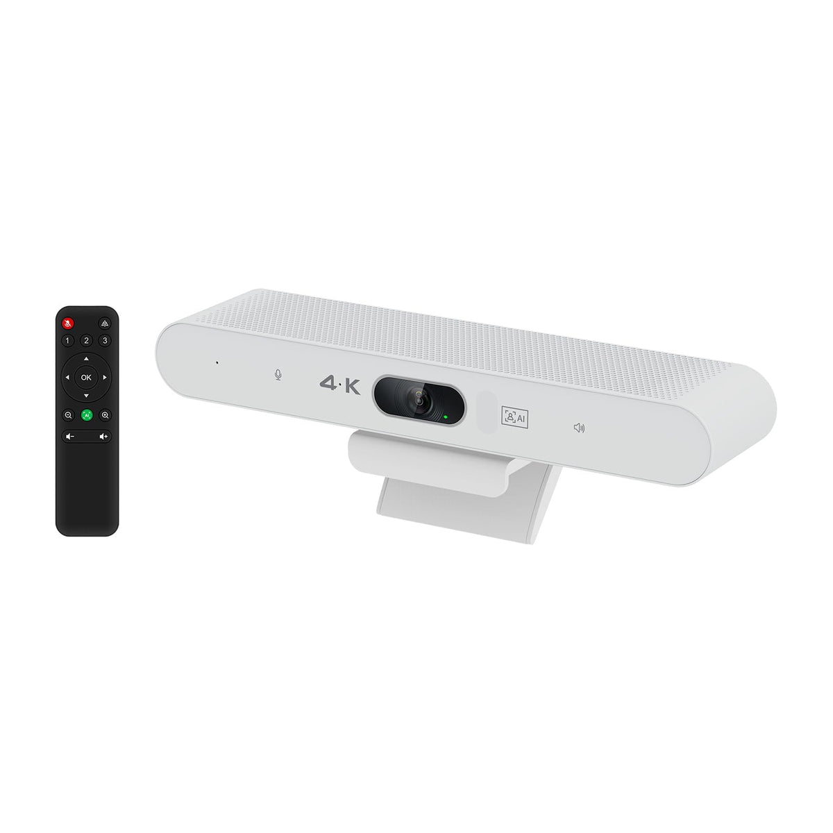 4K All-in-One Video Bar, USB Video Conference System, 4K 8MP Conference Camera & Hi-Fi Speaker & 2 Noise-reducing Mics, Auto Framing & Speaker Tracking, 94°FOV, Auto Light Correction, Plug and Play