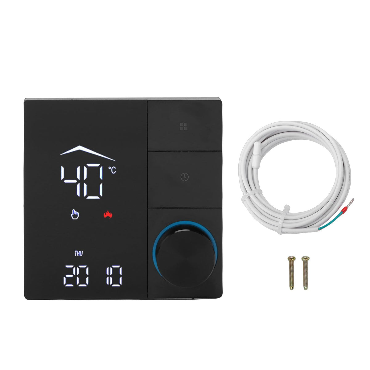 YUEHISY Smart Thermostat, WiFi Temperature Controller Panel 16A, APP Remote Scheduling, Programmable, IP20 Rated, for Home, Hotel, Office
