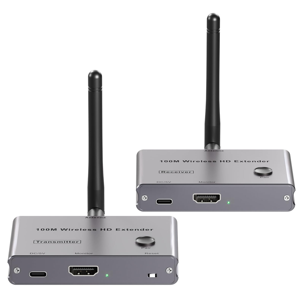 Wireless HDMI Transmitter & Receiver,Wireless HDMI Extender Kit for Streaming Video and Audio to Monitor from Laptop/PC/TV