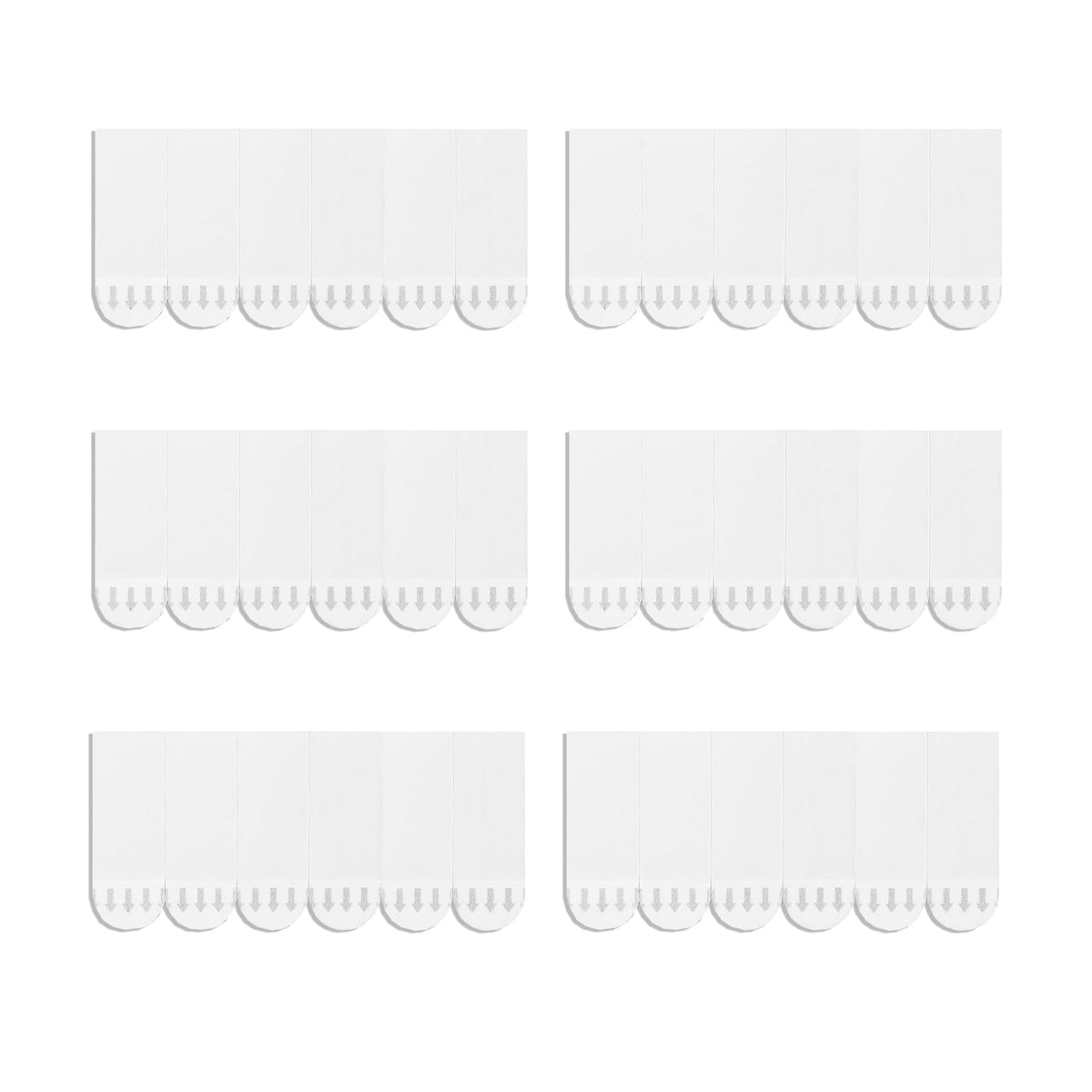132 Pack Small Replacement Adhesive Strips Refill, Poster Strips, Damage-Free Hanging Strips for Wall Hooks, No Tools Removable Sticky Strips for Home, Office, and Dorm Decor, White Adhesive