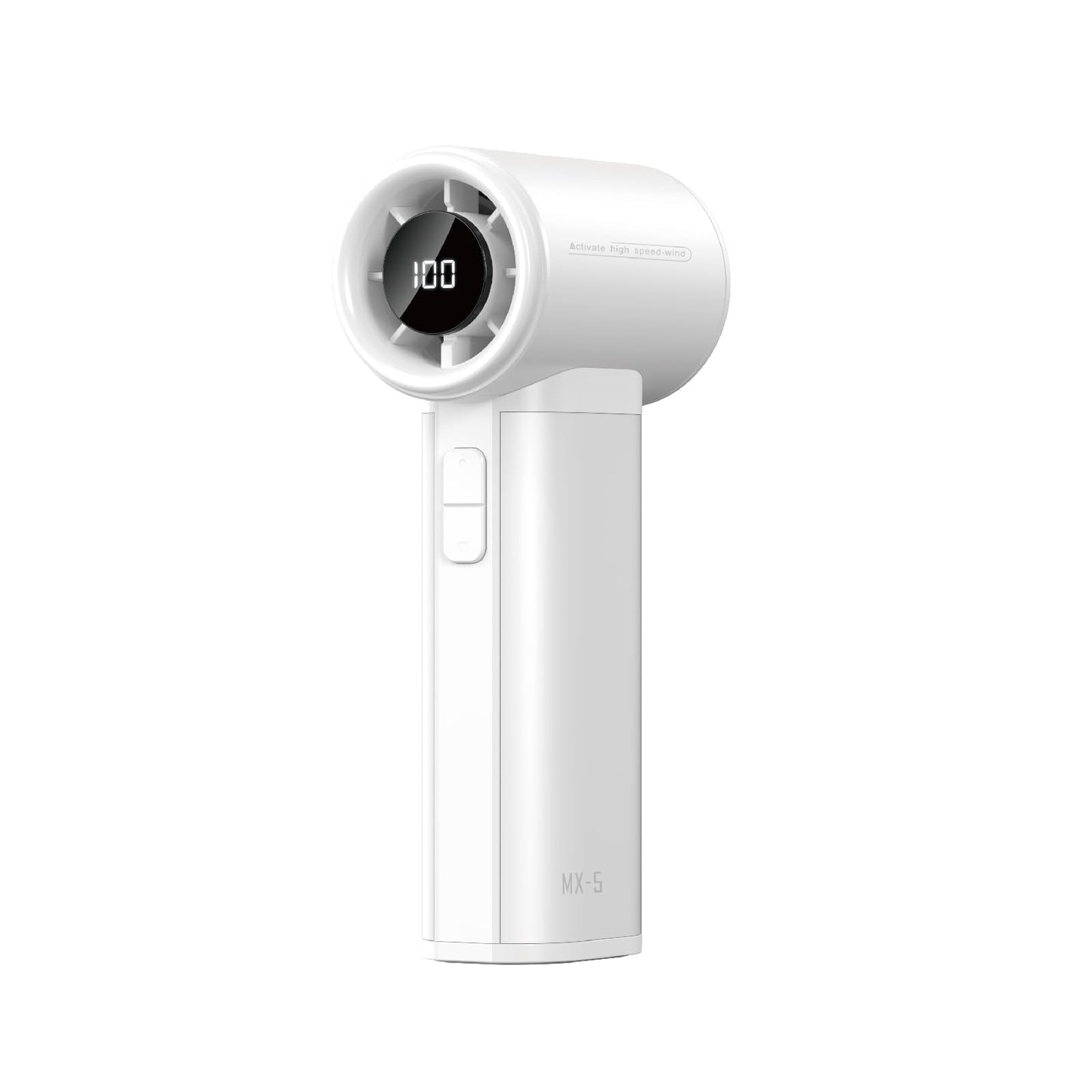 Sowmow 4500mAh Powerful Mini Turbo Fan - 100 Speed Touch Control Portable Handheld High Speed Rechargeable Small Pocket Design Personal Travel Essentials for Indoor and Outdoor-Silver
