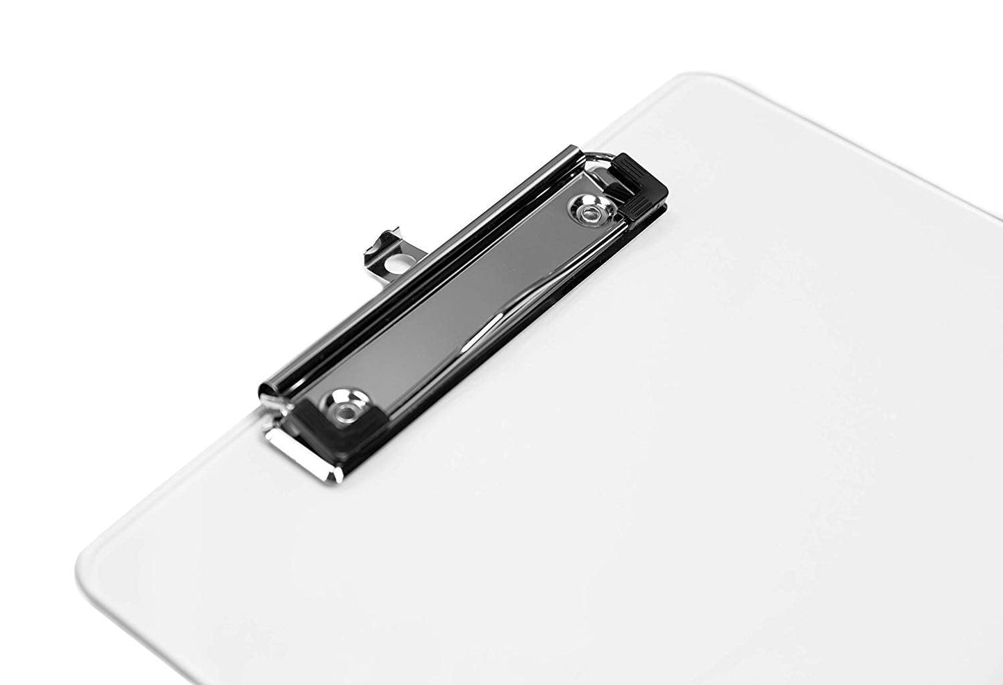Plastic Clipboards (Set of 12) Transparent Clipboard (Clear) Strong 12.5 x 9 Inch | Holds 100 Sheets! Acrylic Clipboards with Low Profile Clip | Bulk Back to School Supplies for Teachers