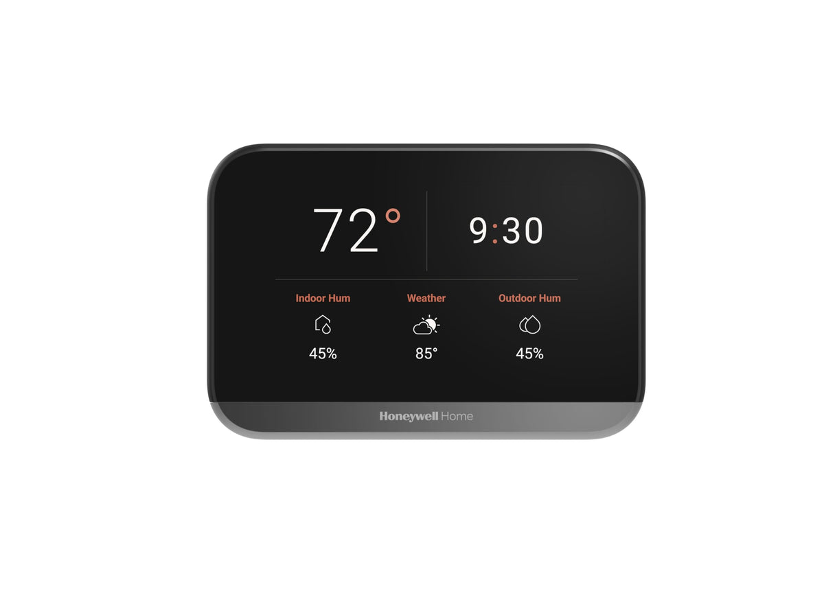 Honeywell Home X7S Smart Thermostat with Advanced Occupancy Sensing, Humidity Monitoring, and Customizable Touchscreen Display, Black