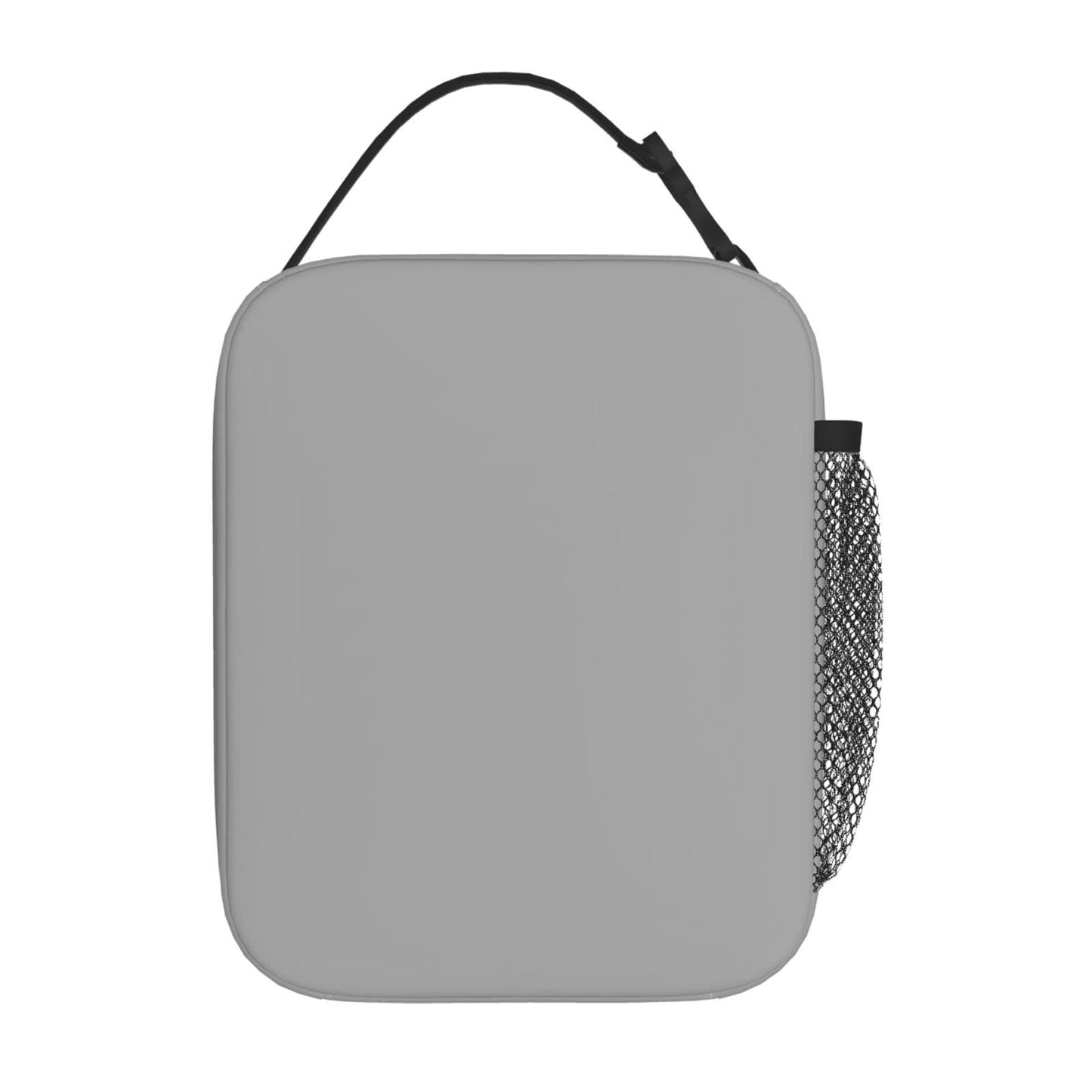 Lhdlnn Gray Lunch Bag Women Men Insulated Grey Lunch Box Reusable Large Cooler Tote Adults with Bottle Holder for Work Office Picnic