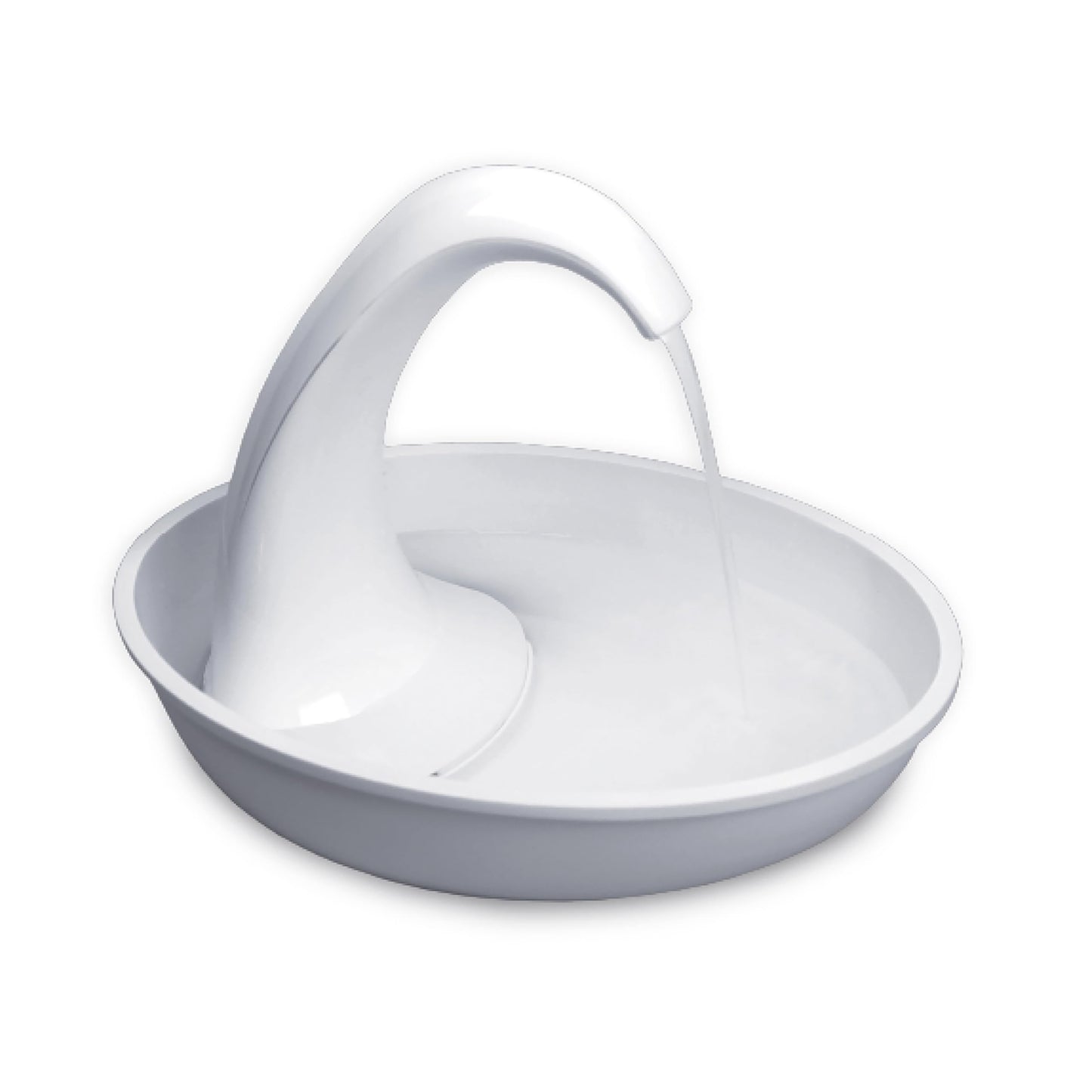 Pioneer Pet Swan Pet Drinking Fountain for Cats and Dogs - 80oz Capacity, Great for Multiple Pets – Great for Pets Who Love the Faucet - Bubbler and Bowl Dispenser Design Keeps Water Moving