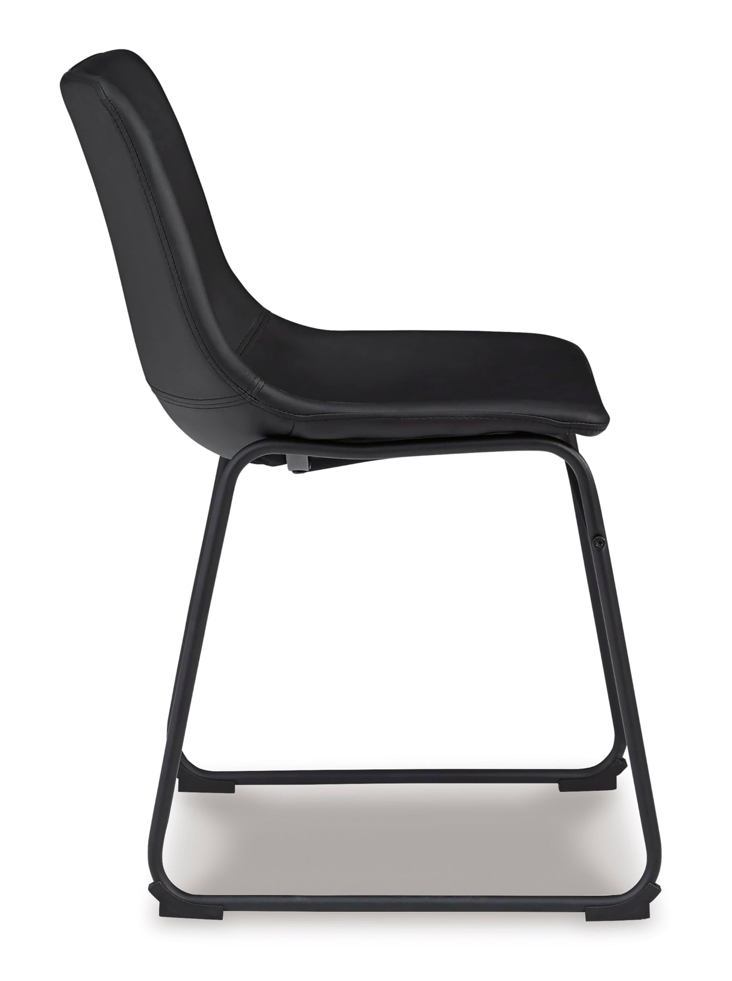 Signature Design by Ashley Centiar Mid Century Dining Room Bucket Chair, 2 Count, Black