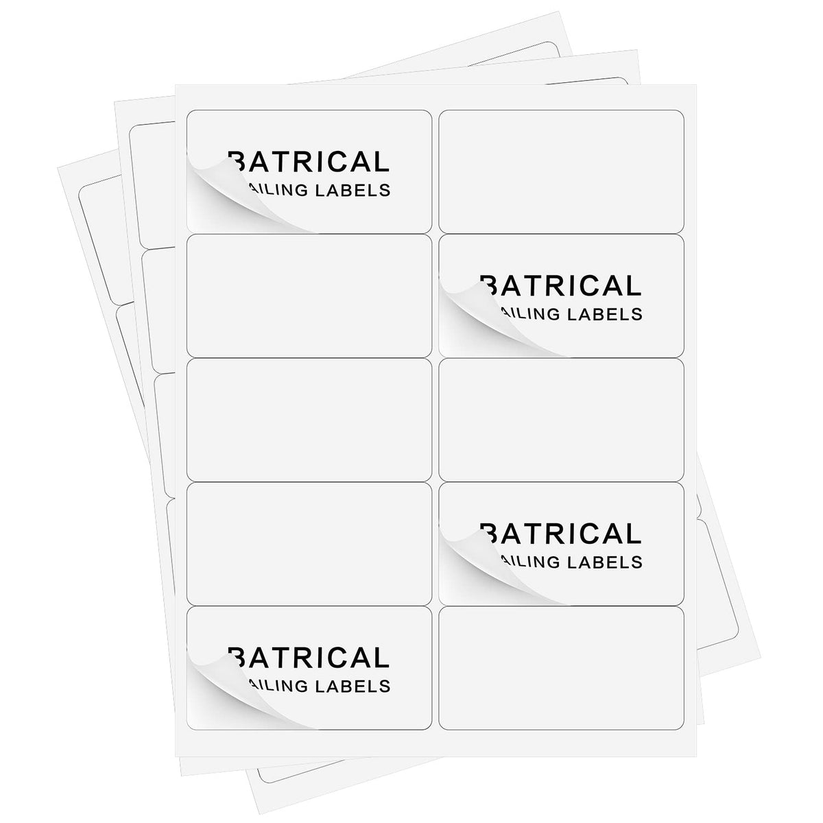 2"×4" Shipping Labels 1000 Labels Sticker Paper for Laser/Ink Jet Printer mailing Labels 8.5"×11" White 10 per Sheet