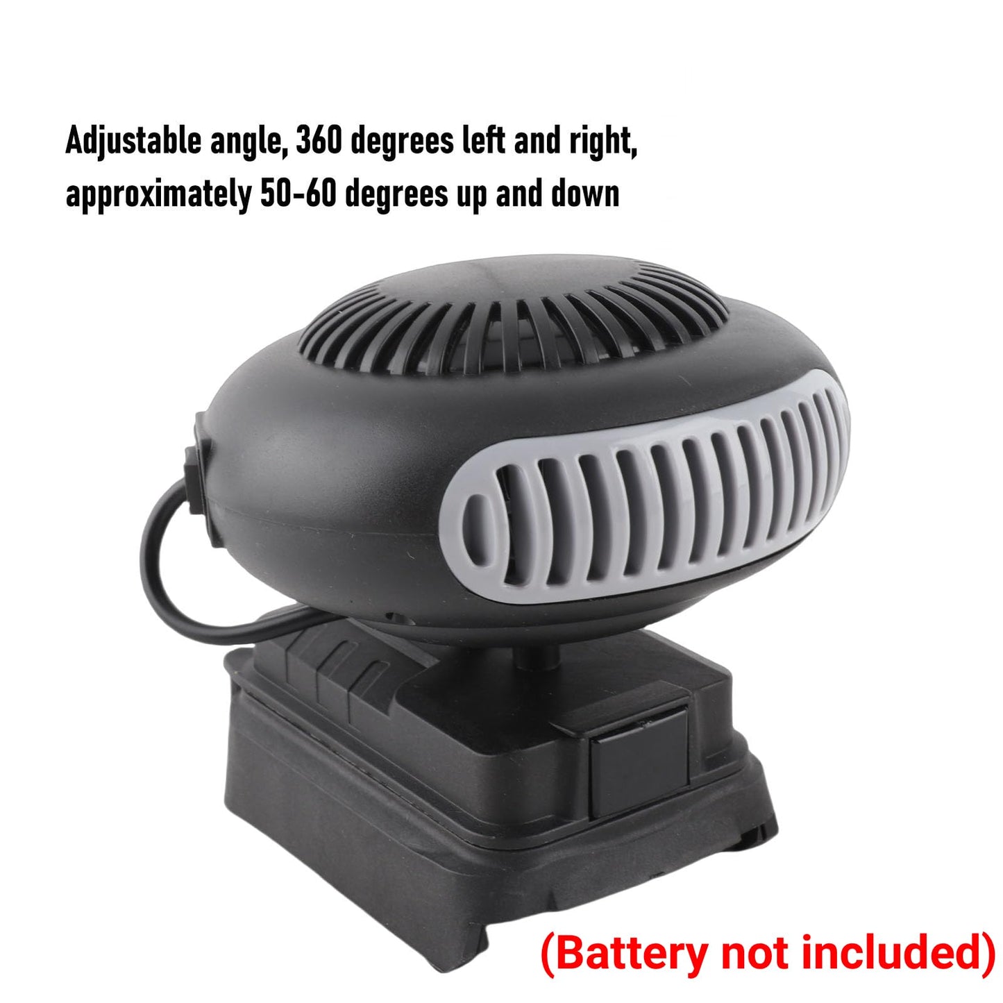 Cordless Space Heater 170W Battery Powered Portable Heater with Dual Temperature Settings and USB Ports for Office Desk Bedroom