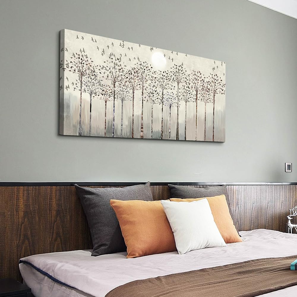 Wapluam Framed Canvas Wall Art For Living Room Large Wall Decorations For Bedroom Office Wall Decor Scenery Abstract Wall Paintings Pictures Artwork Canvas Prints Boho Room Home Decor 20X40 in