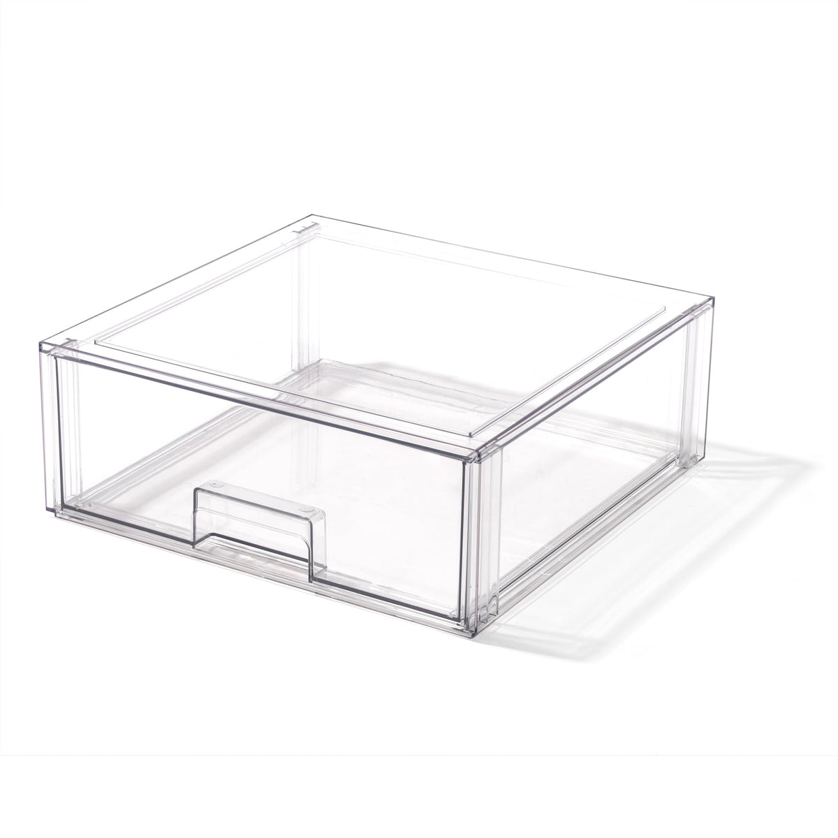 BINO | Stackable Storage Drawers, X-Large - Clear | THE CRATE COLLECTION | Storage Bins With Drawers | Bathroom Organizers | Under Sink Organizer | Vanity Cabinet Home Organization