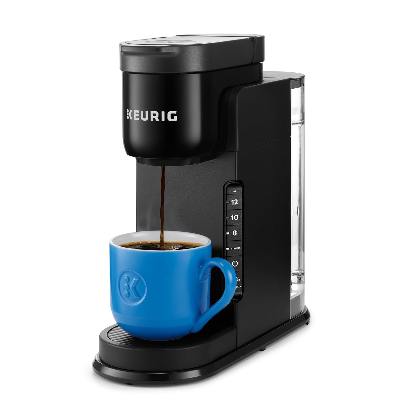 Keurig K-Express Single Serve K-Cup Pod Coffee Maker, 3 Brew Sizes, Strong Button Feature, 42oz Removable Reservoir, Black