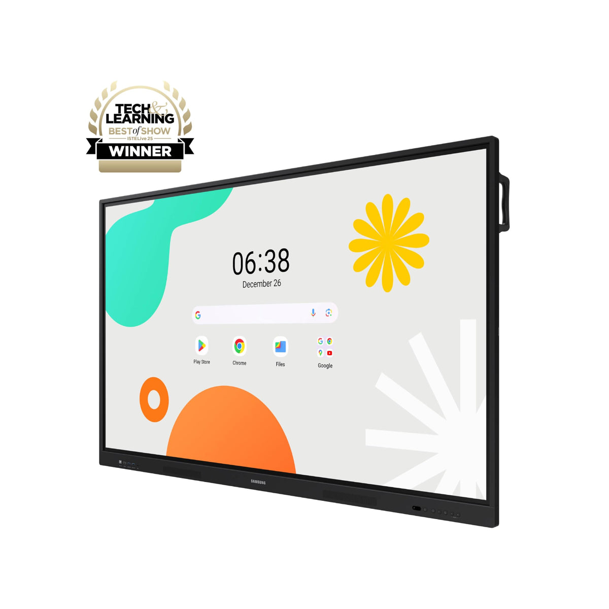 Samsung 65" Interactive Display Touch Screen Whiteboard WAF Series, Compatible with Android™ Devices, EDLA Certified, OPS Slot, Smart Wireless Sharing, LH65WAFWLGCXZA, 3,840 x 2,160 (Landscape)
