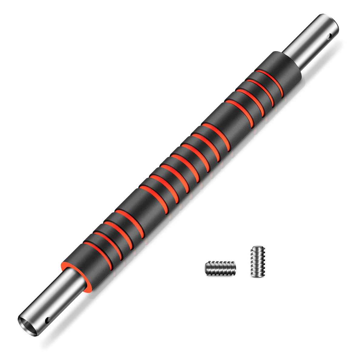 Adjustable Dumbbell Handle/Straight Barbell/Arm Blaster for 1" Cast Iron Weight Plates with Collars Loadable Dumbbells (Barbell Connector)